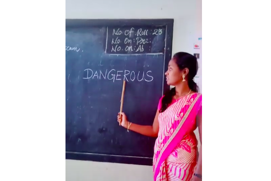 „საშიში“ მასწავლებელი ინდოეთიდან