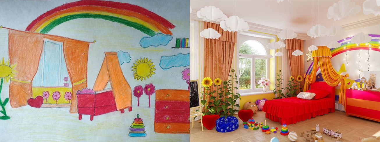 7 ბავშვს სთხოვეს, მათი საოცნებო ოთახები დაეხატათ და აი შედეგი...